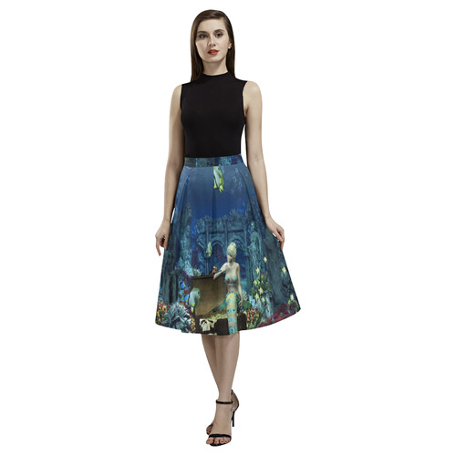 Underwater wold with mermaid Aoede Crepe Skirt (Model D16)