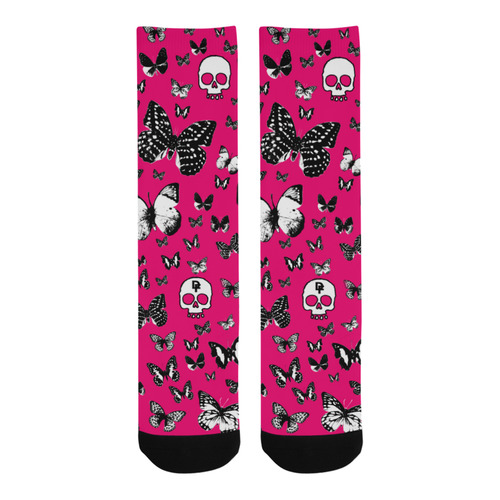 Skulls & Butterflies Trouser Socks