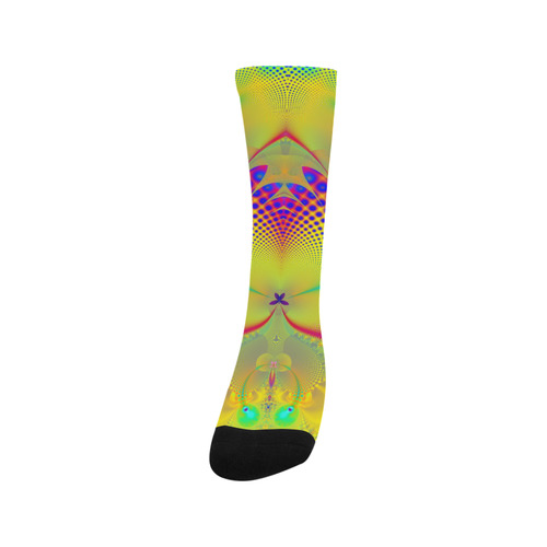 Summers Tropical Awakening Fractal Abstract Trouser Socks