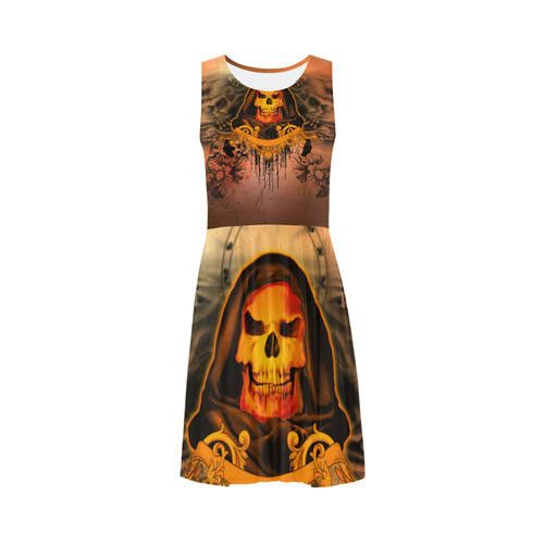 The skulls Sleeveless Ice Skater Dress (D19)