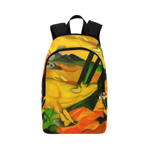 The Yellow Cow by Franz Marc Fabric Backpack for Adult (Model 1659)