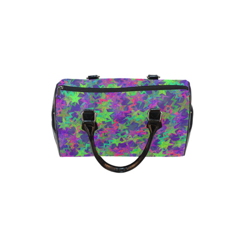 Purple Shooting Stars Boston Handbag (Model 1621)