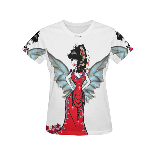 Fairy Princess Anastasia All Over Print T-Shirt for Women (USA Size) (Model T40)