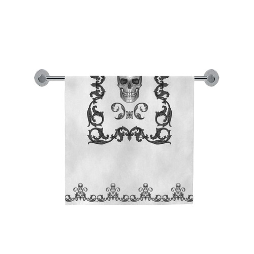 Filigree Skull Gothic Art Bath Towel 30"x56"