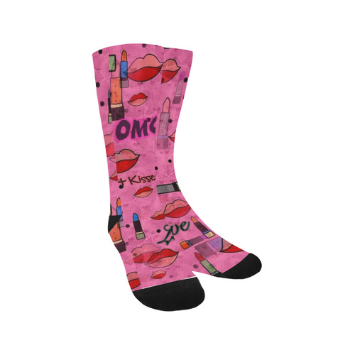 Lipstick Popart by Nico Bielow Trouser Socks