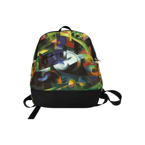 Picture With Cows by Franz Marc Fabric Backpack for Adult (Model 1659)