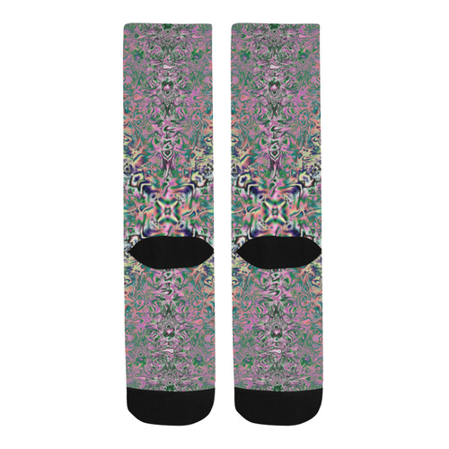 Watercolor Holograms Fractal Abstract Trouser Socks