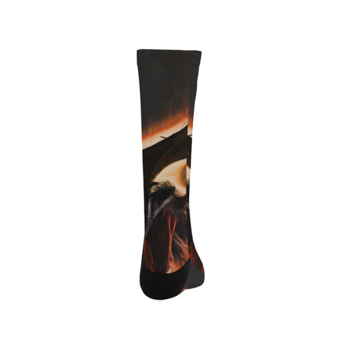 Awesmoe dark unicorn Trouser Socks