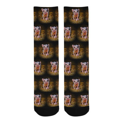 cute animal drops - piglet by JamColors Trouser Socks