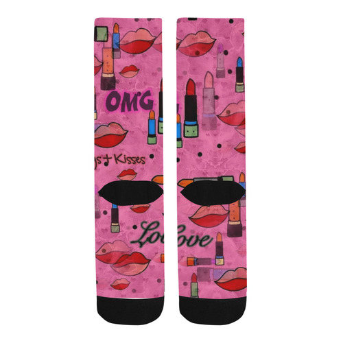 Lipstick Popart by Nico Bielow Trouser Socks