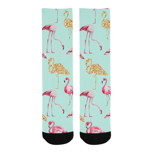 Flamingo (blue) Trouser Socks