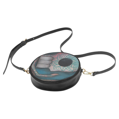 Blue Round Sling Bag (Model 1647)