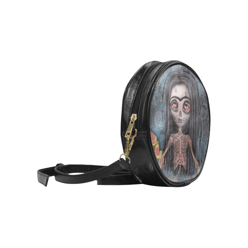 Dead Frida Round Sling Bag (Model 1647)