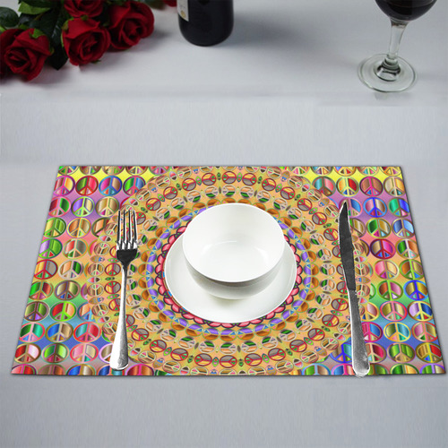 Peace Mandala Placemat 12’’ x 18’’ (Set of 6)