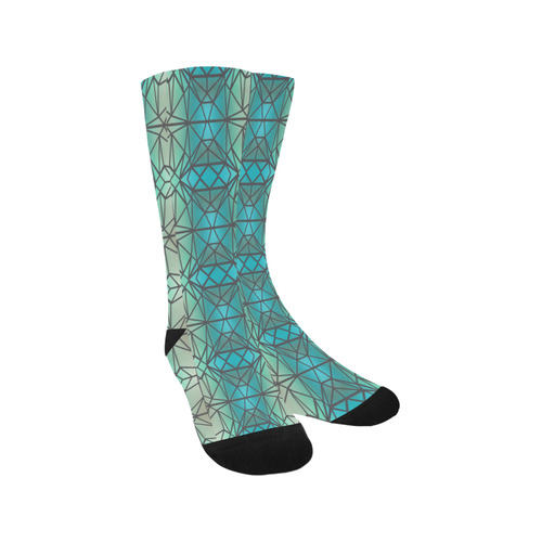 Stained glass, mosaic pattern Trouser Socks