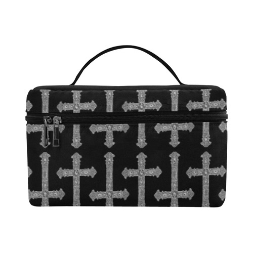 Ornate Crosses Gothic Art Print Lunch Bag/Large (Model 1658)