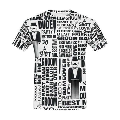 Groom Wedding T Shirt Fun Best Man Gift by Juleez All Over Print T-Shirt for Men (USA Size) (Model T40)