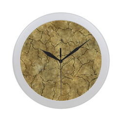 Cracked skull bone surface A by FeelGood Circular Plastic Wall clock