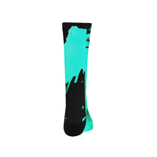 save the water watercolor revised aqua cool Trouser Socks