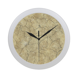 Cracked skull bone surface B by FeelGood Circular Plastic Wall clock