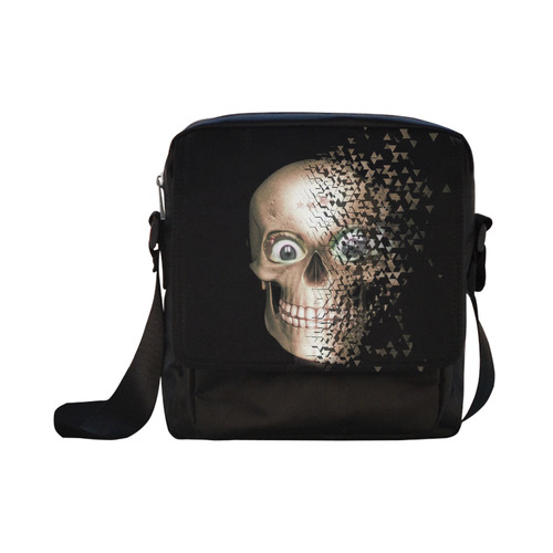 Broken Skull by JamColors Crossbody Nylon Bags (Model 1633)