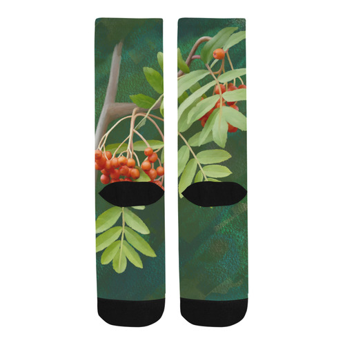 Plant Watercolor Rowan tree - Sorbus aucuparia Trouser Socks