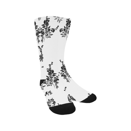 Tiny black flowers Trouser Socks