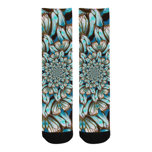 Flower Power Swirls Trouser Socks