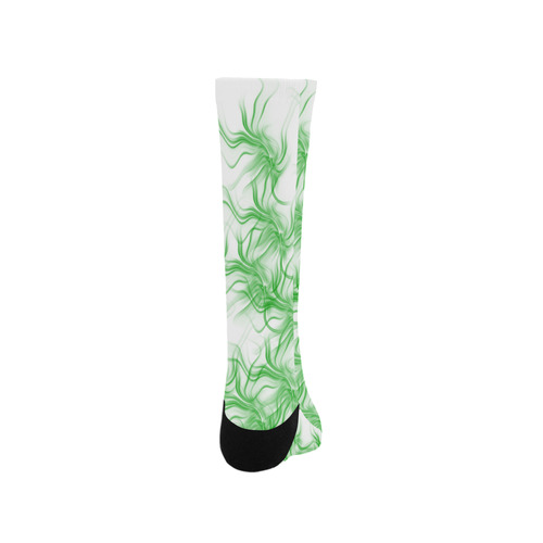 Smoke Green Flames Trouser Socks