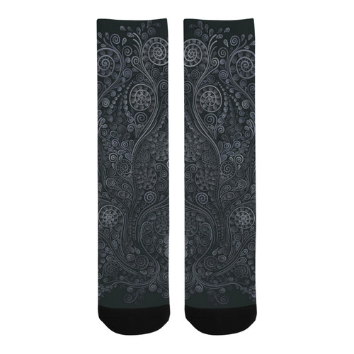 Soft Blue 3D Ornamental Trouser Socks