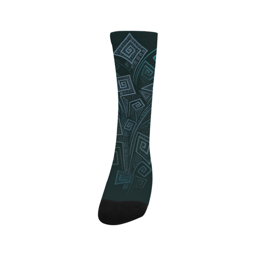 3D Psychedelic Abstract Square Spirals Explosion Trouser Socks