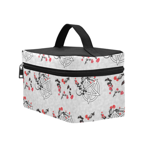 Red Roses Pentacles Pagan Goth Art Print Lunch Bag/Large (Model 1658)