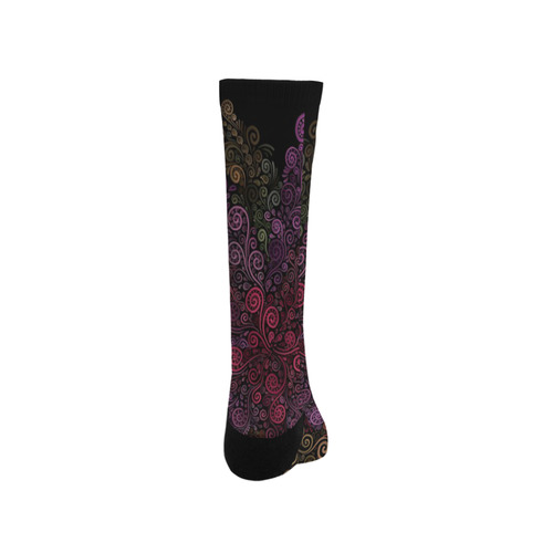 Psychedelic 3D Rose Abstract Trouser Socks