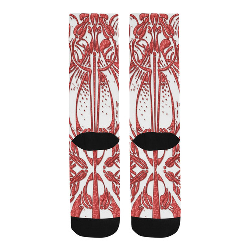 Lace Red Trouser Socks