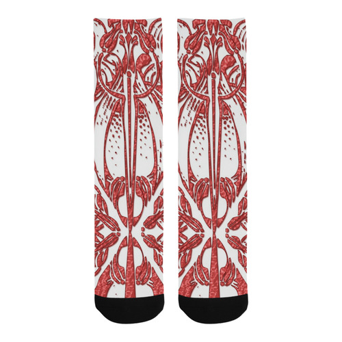 Lace Red Trouser Socks