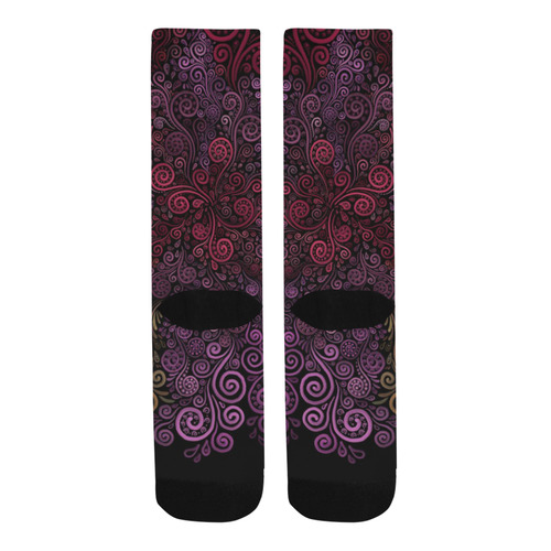 Psychedelic 3D Rose Trouser Socks