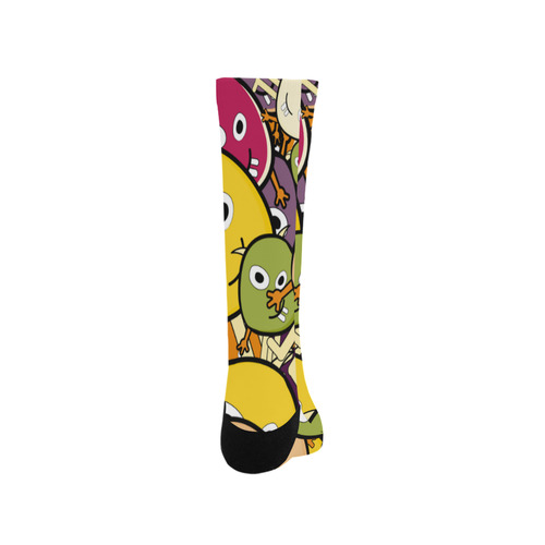 monster colorful doodle Trouser Socks