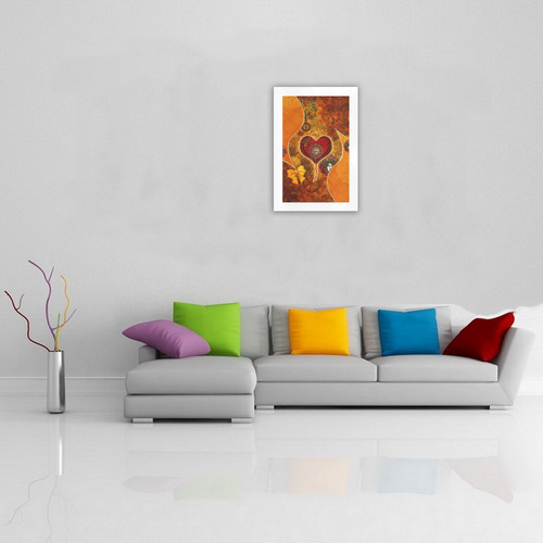 Steampunk decorative heart Art Print 19‘’x28‘’