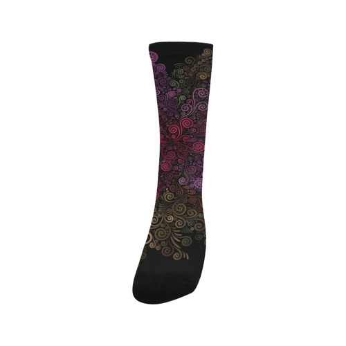 Psychedelic 3D Rose Abstract Trouser Socks