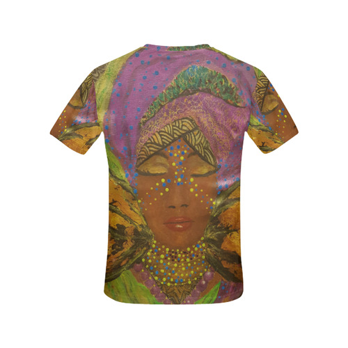 African Radiance DBArt All Over Print T-Shirt for Women (USA Size) (Model T40)