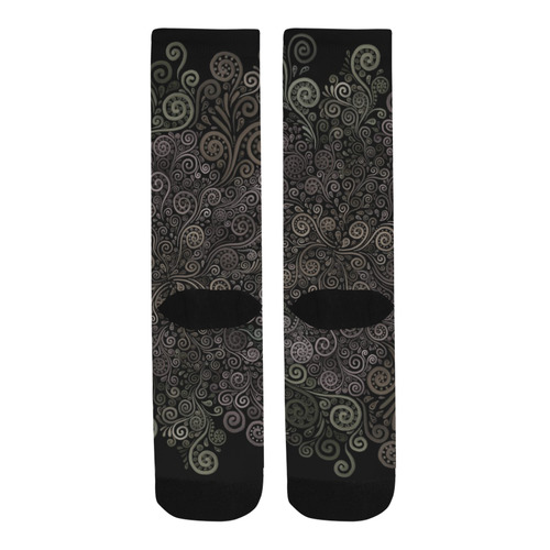 3D Psychedelic soft color Rose Trouser Socks