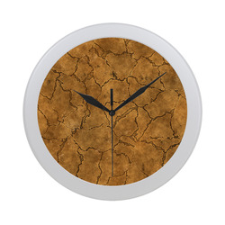 Cracked skull bone surface C by FeelGood Circular Plastic Wall clock