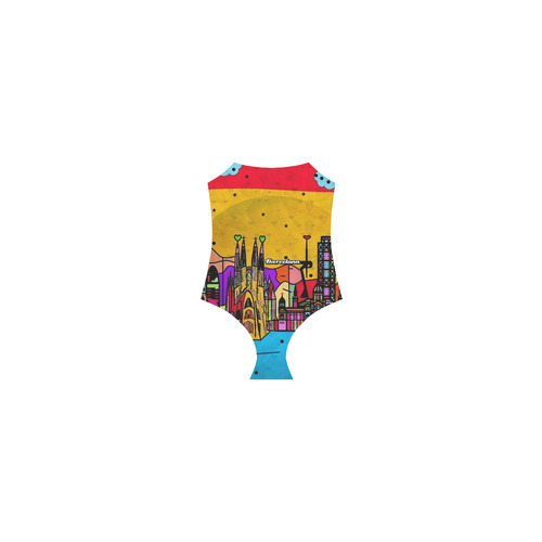 Barcelona Popart by Nico Bielow Strap Swimsuit ( Model S05)