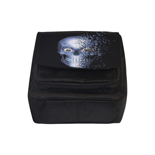 Broken Skull,blue by JamColors Crossbody Nylon Bags (Model 1633)