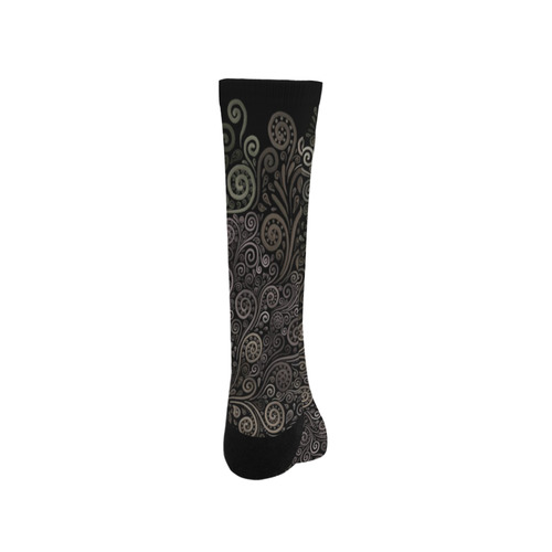 3D Psychedelic soft color Rose Trouser Socks
