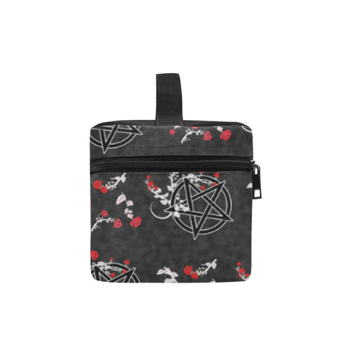 Red Roses Pentacles Pagan Goth Art Print Lunch Bag/Large (Model 1658)