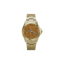 Cracked skull bone surface C by FeelGood Custom Gilt Watch(Model 101)