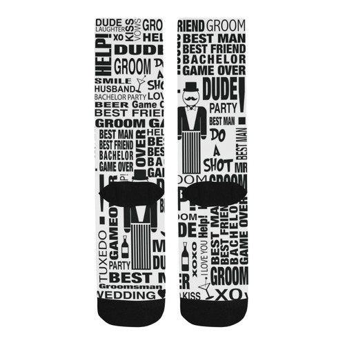 Groom Socks Wedding Socks by Juleez Trouser Socks