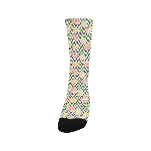 watercolor pineapple Trouser Socks