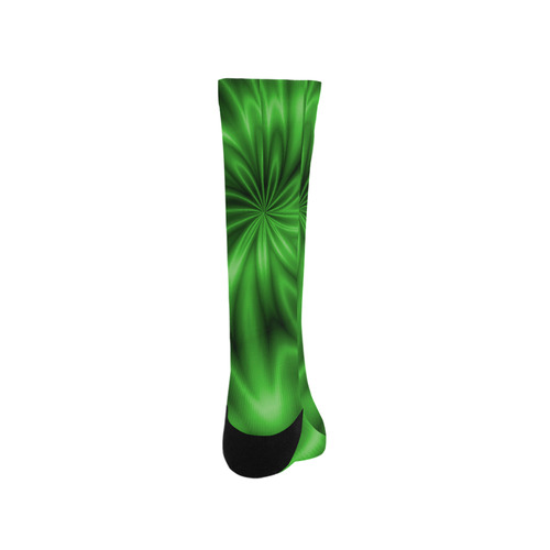 Green Shiny Swirl Trouser Socks
